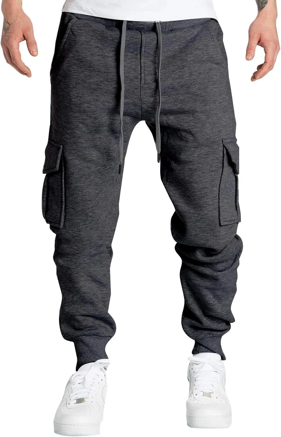 2023 Jogger Pants for Men, Men's Cargo Sweatpants Casual Joggers Athletic Plus Size Loose Stretch Baggy Trousers with Pocket