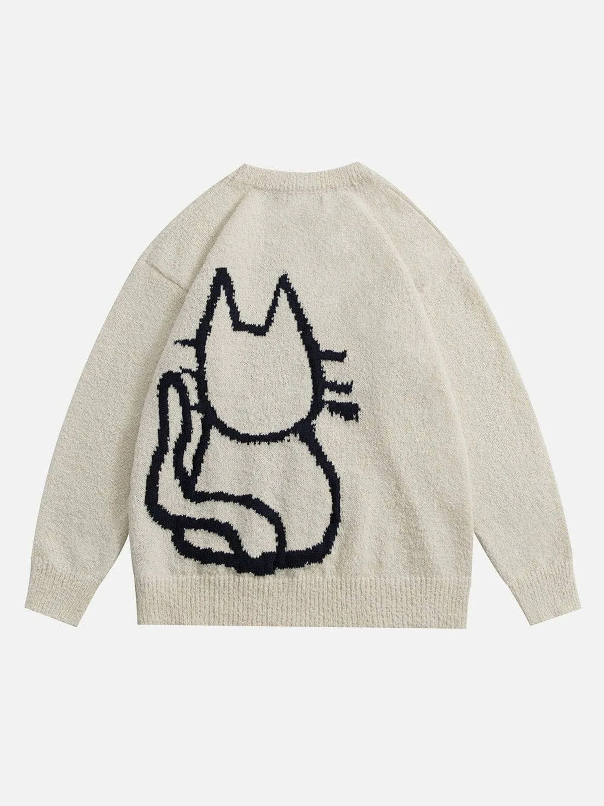 Aelfric Eden Hand Drawn Cat Sweater