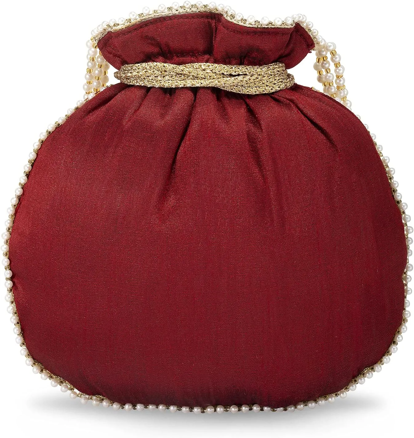 Aheli Embroidered Potli Bag Gift for Women Handmade Ethnic Purse Evening Handbags Stylish Bridal Fashion Clutch Bag