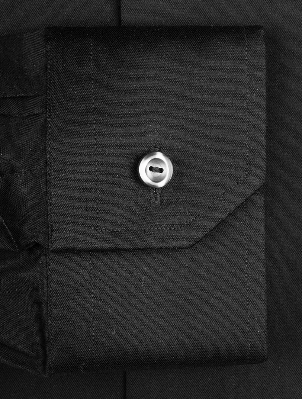 Black Single Cuff Contemporary Fit Shirt