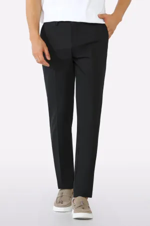 Black Smart Fit Cotton Trouser