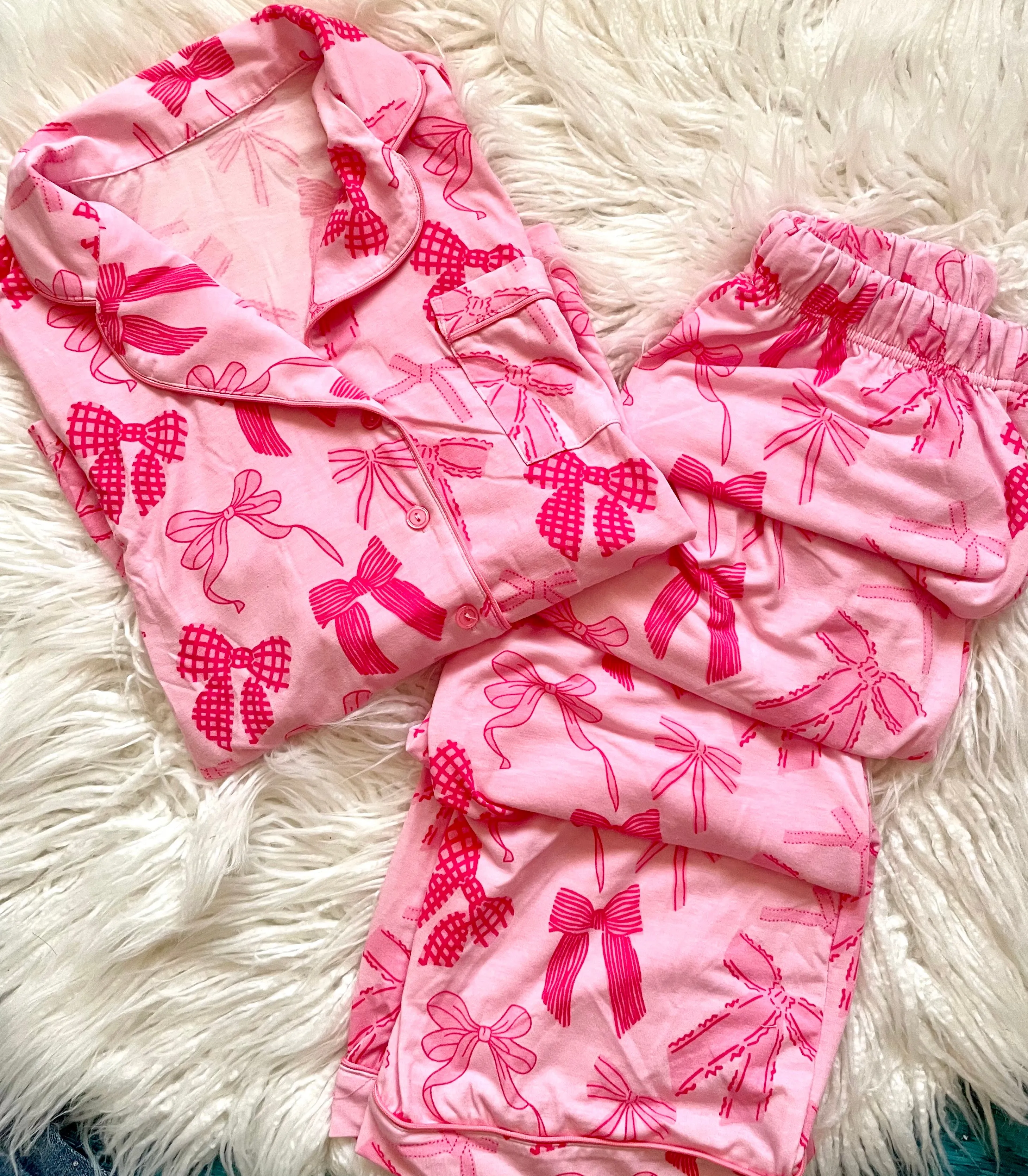 Bow Pajama Set