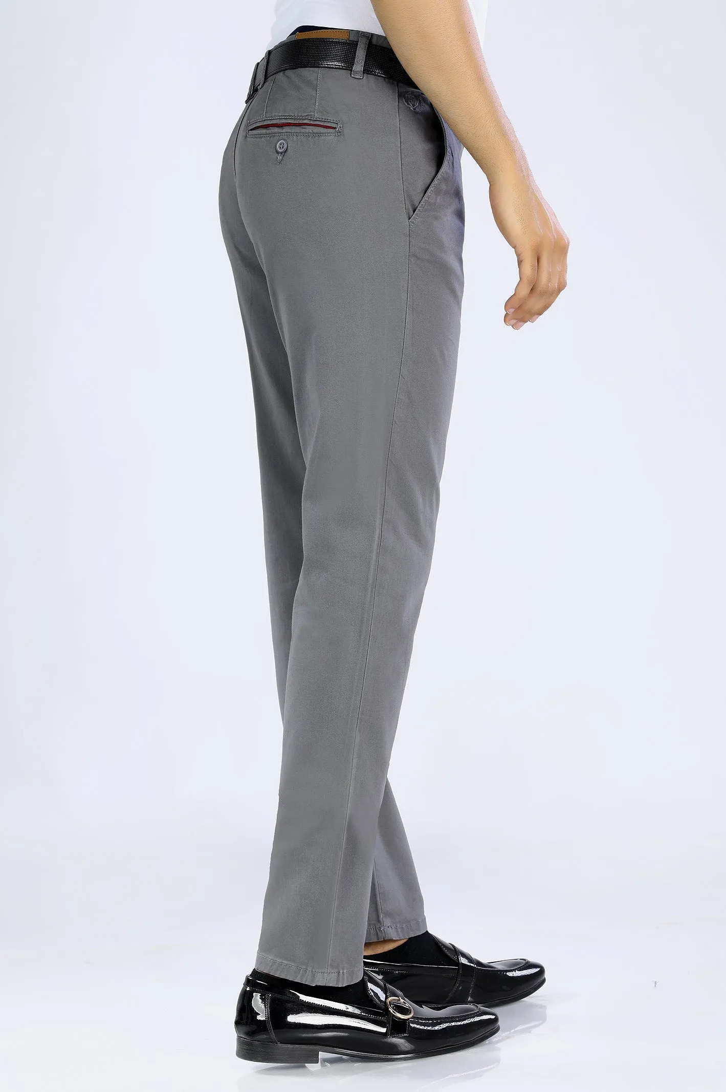 Charcoal Smart Fit Cotton Chino