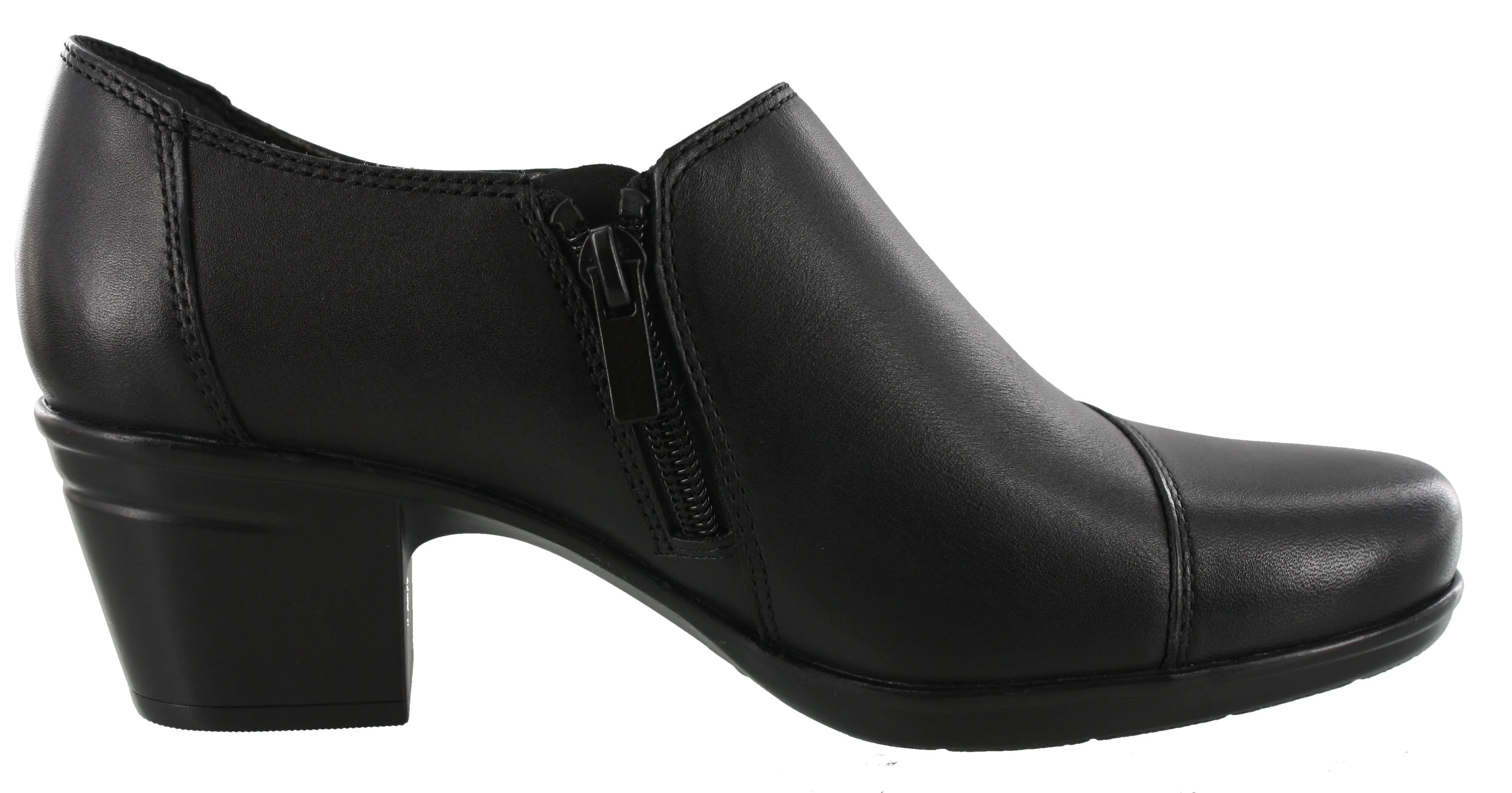 Clarks Women's Emslie Warren Booties Block Heel