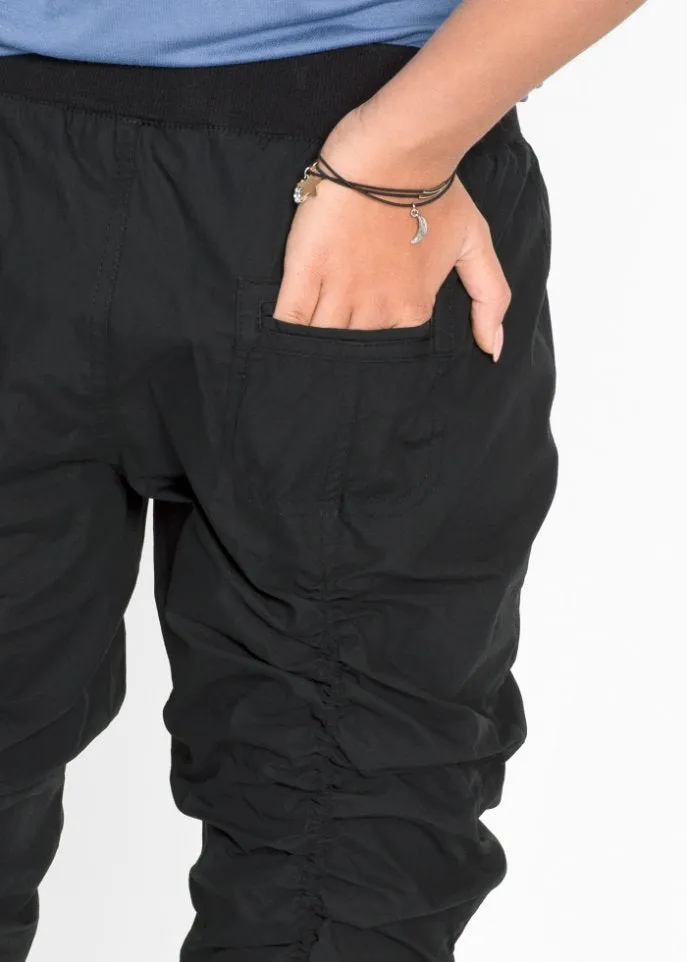 Comfortable capris Rainbow, black