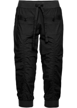 Comfortable capris Rainbow, black