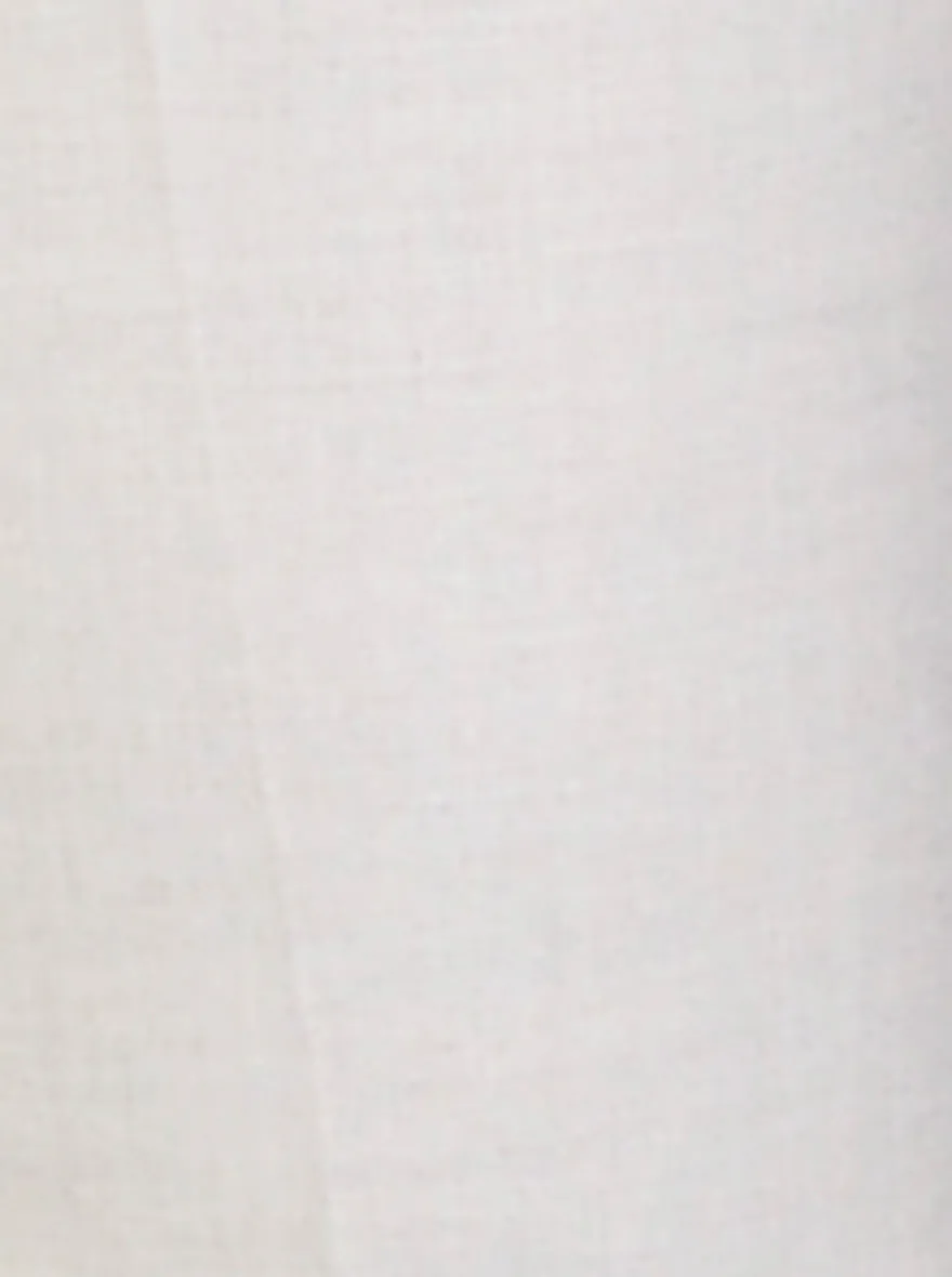 Cream Self Textured Slim Fit Formal Trouser | Greenfibre