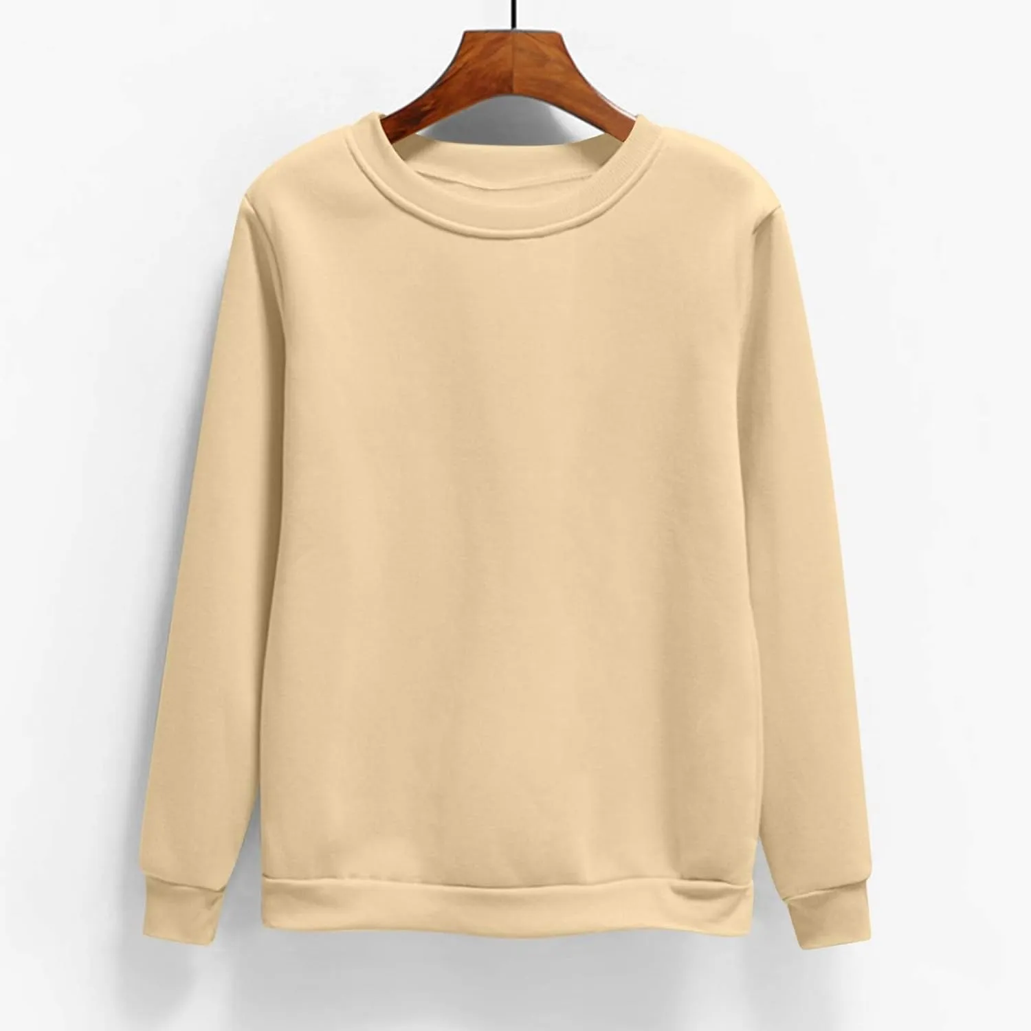 Crewneck Sweatshirts Womens Fall Fashion 2024 Long Sleeve Tops Pullover Plus Size Cute Casual Trendy Winter Clothes