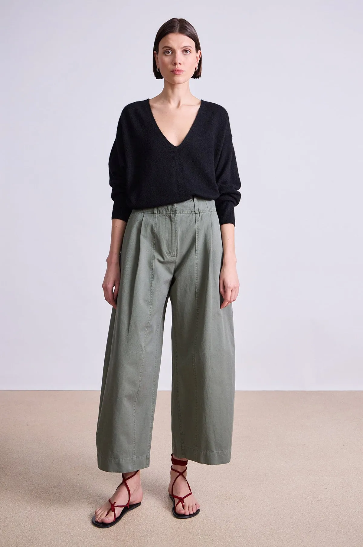 Cropped Cybil Trouser Thyme