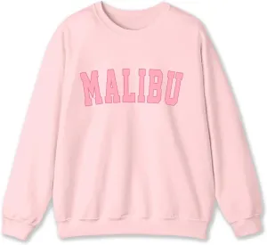 Cute Graphic Preppy Sweatshirts for Teen Girls Oversized Aesthetic Hoodies Trendy Crewneck Long Sleeve Shirts Tops