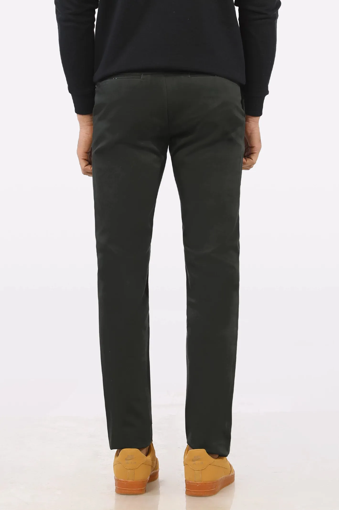 Dark Green Smart Fit Cotton Chino