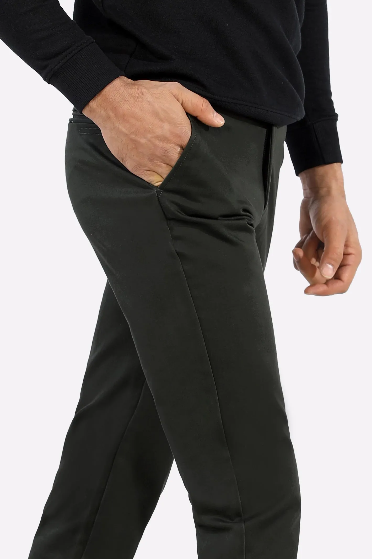Dark Green Smart Fit Cotton Chino