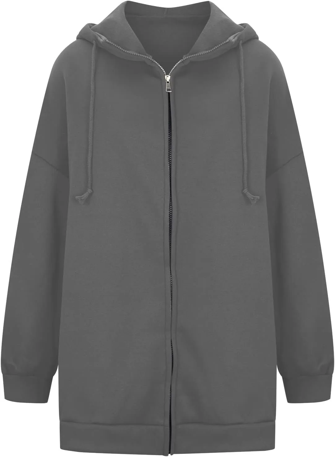 DASAYO Womens Long Oversized Hoodies Plus Size Pullover Hooded Hem Top Sweater Sweatshirts Winter Ouffits with Slit Pockets