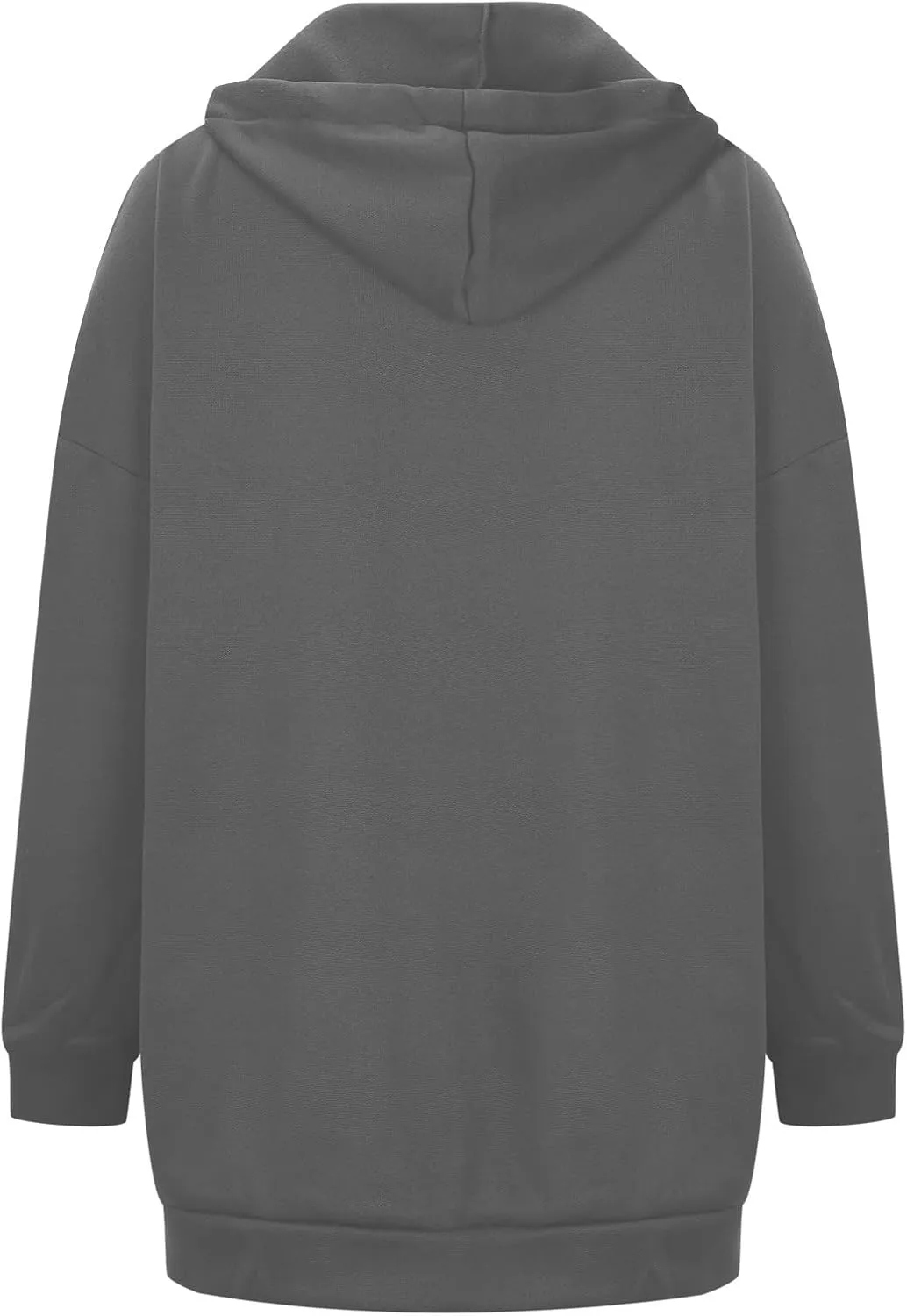 DASAYO Womens Long Oversized Hoodies Plus Size Pullover Hooded Hem Top Sweater Sweatshirts Winter Ouffits with Slit Pockets