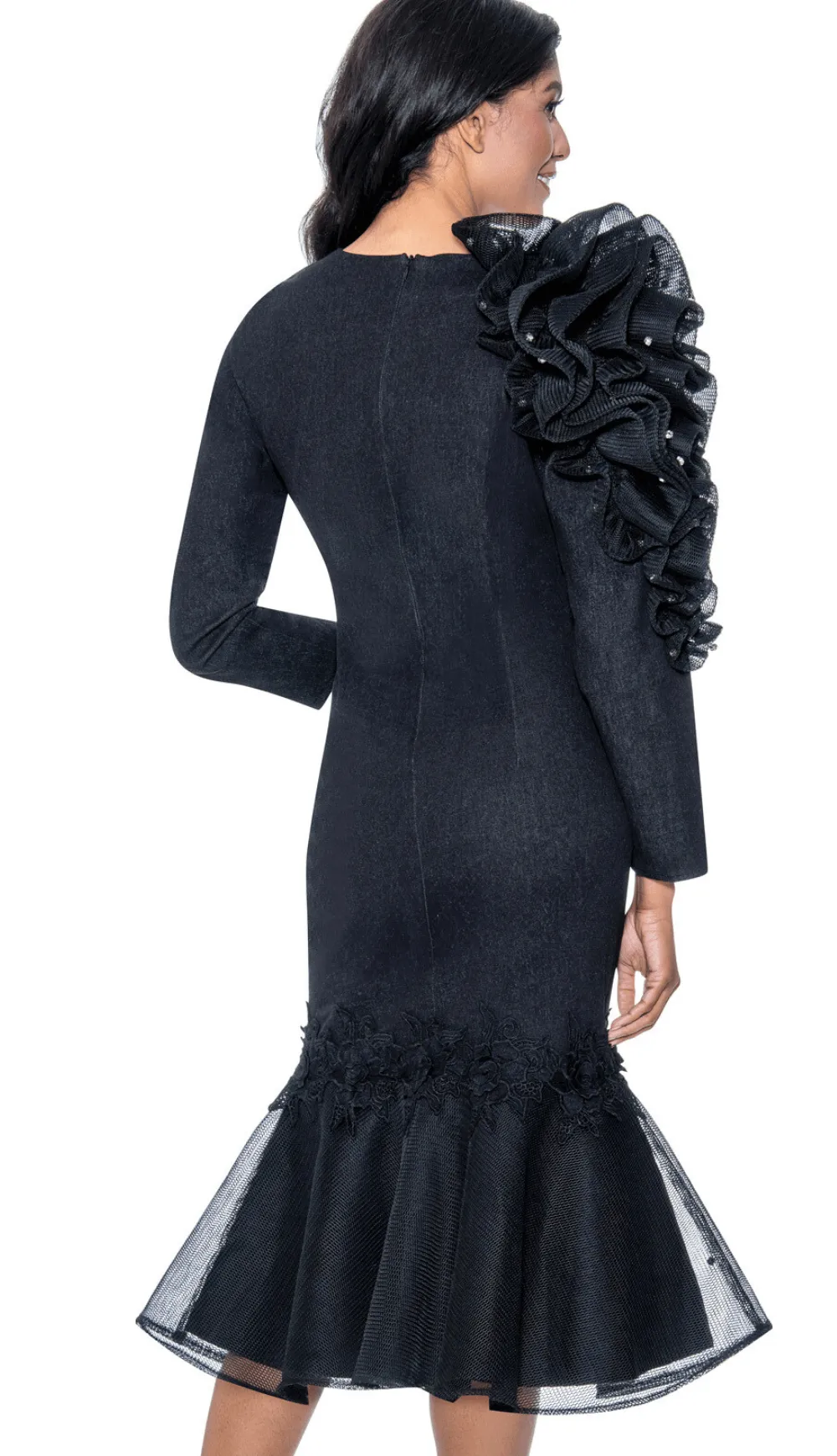 Devine Sport Denim Dress 800131-Black