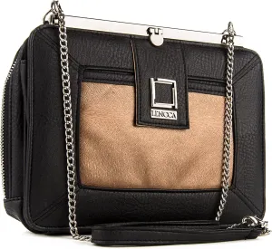 eBigValue Water Resistant Vegan Leather Stylish Crossbody Shoulder Evening Bag, Clutch Handbag Purse for Women, Girls