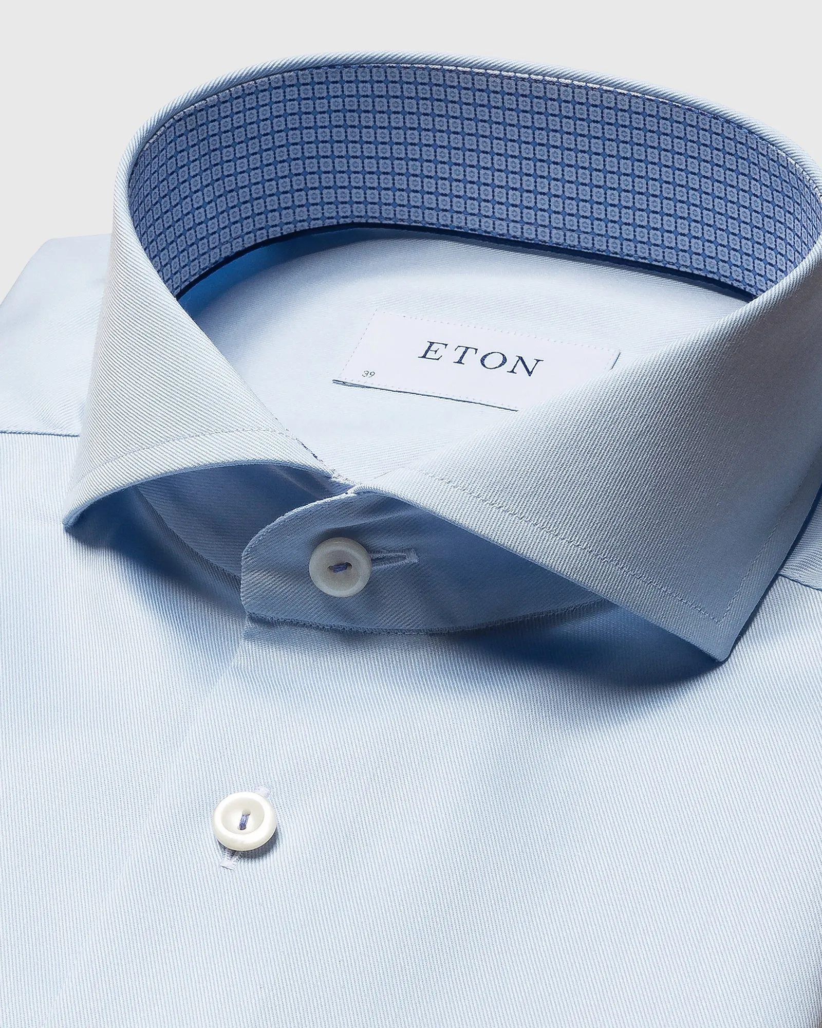 ETON 10000430620 BLUE SLIM SC SHIRT