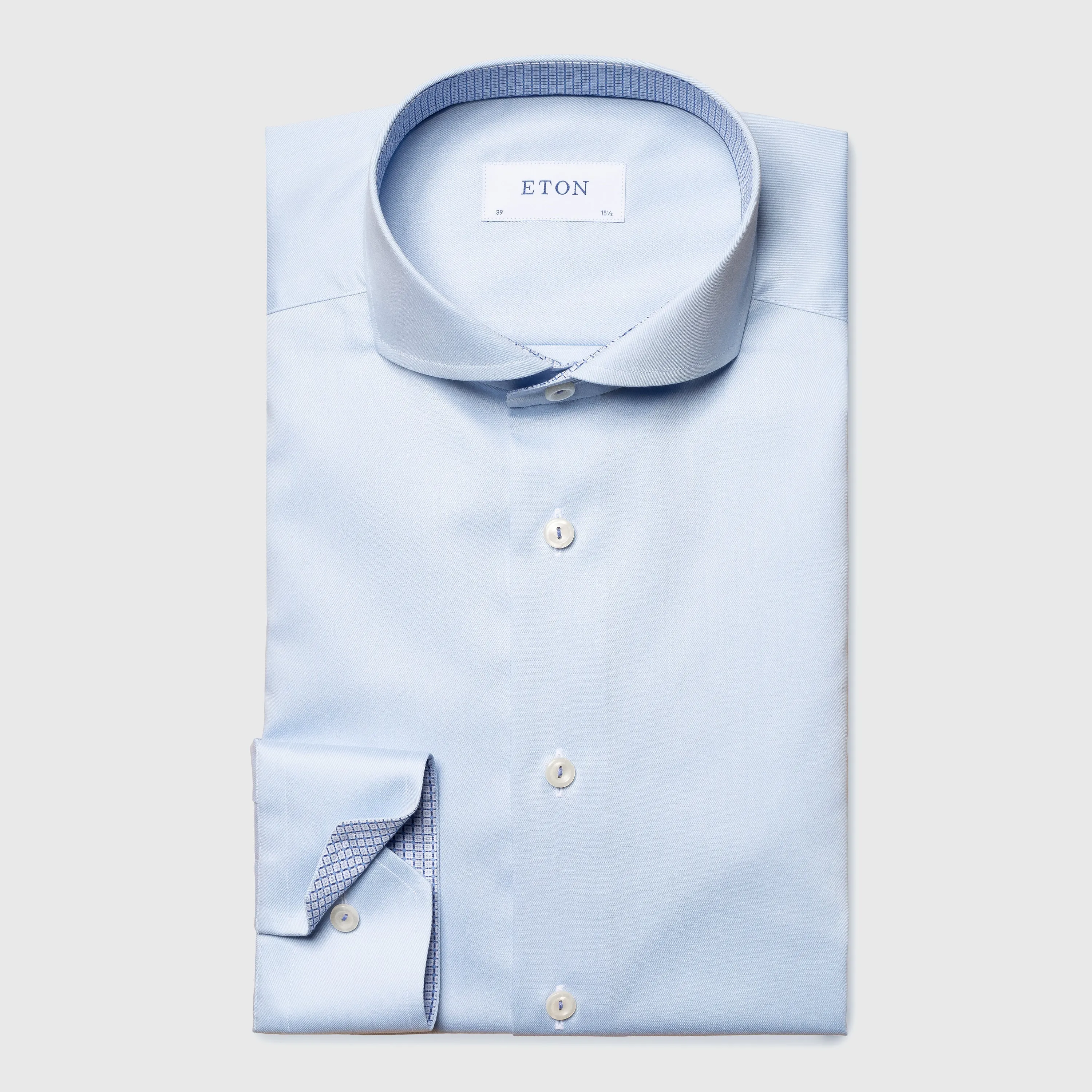 ETON 10000430620 BLUE SLIM SC SHIRT