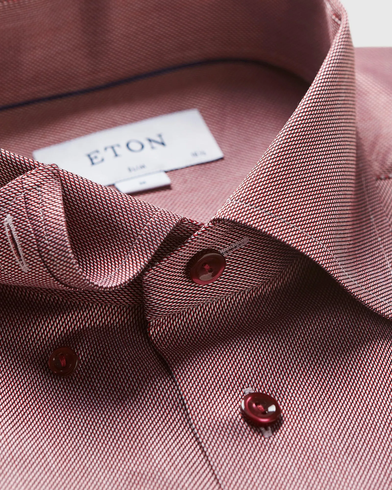 ETON 3429795385738 EXTRA LONG SLEEVE MAROON SLIM SC SHIRT