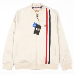 Gabicci - Griffin Jacket - 60s Mod Racer Striped Jacket Cream