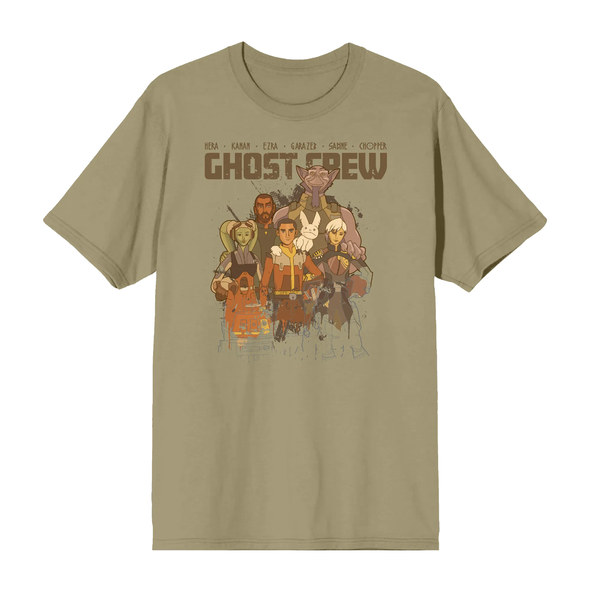 Ghost Crew Mural Olive Tee