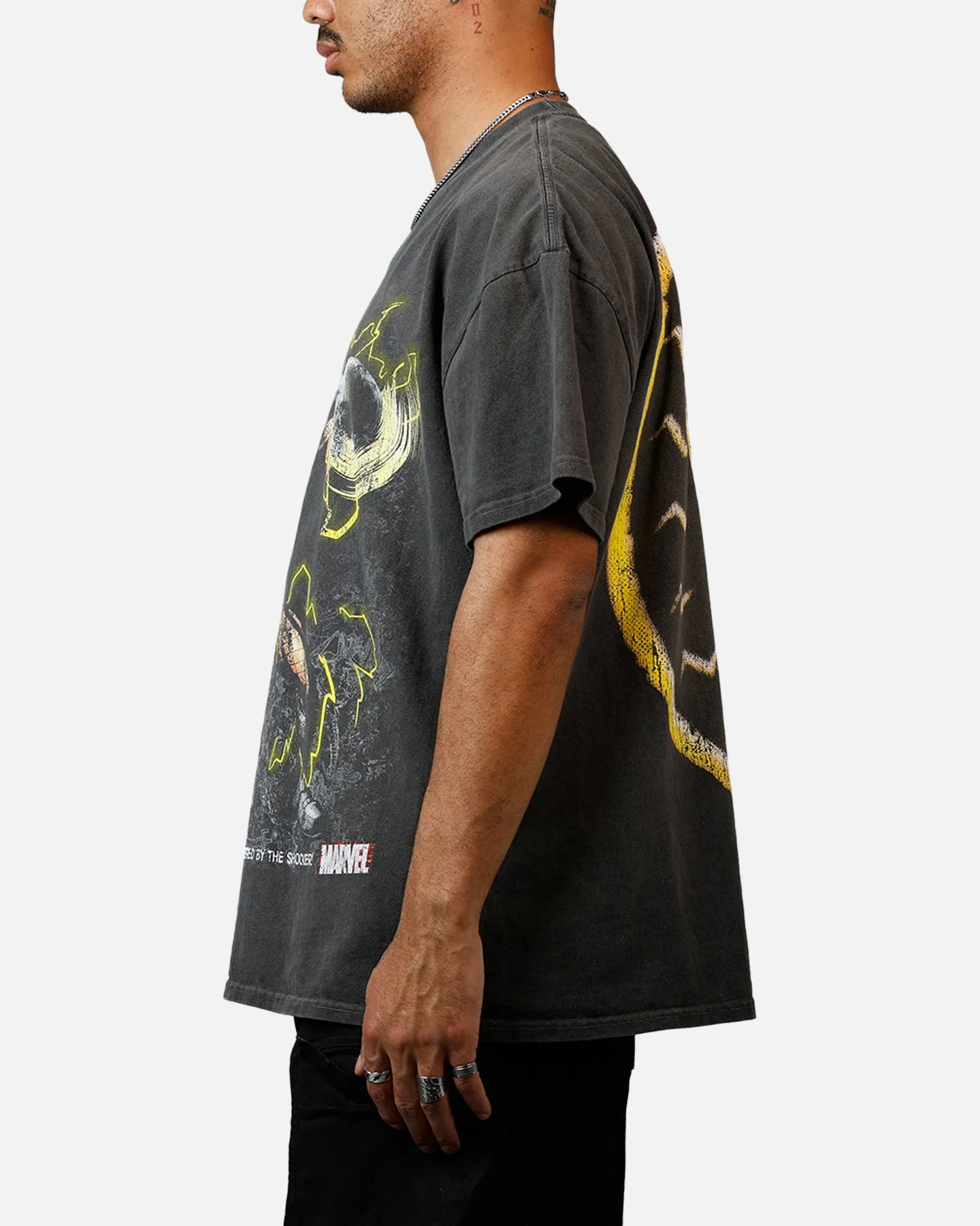 Goat Crew Marvel Sinister Six Shocker Heavyweight T-Shirt Black Wash