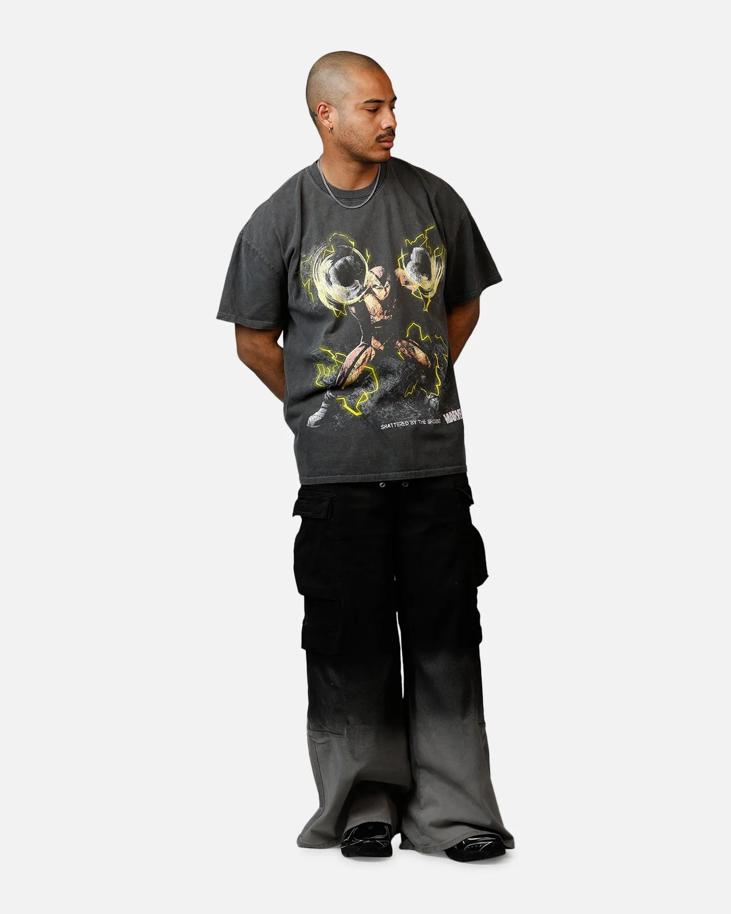Goat Crew Marvel Sinister Six Shocker Heavyweight T-Shirt Black Wash