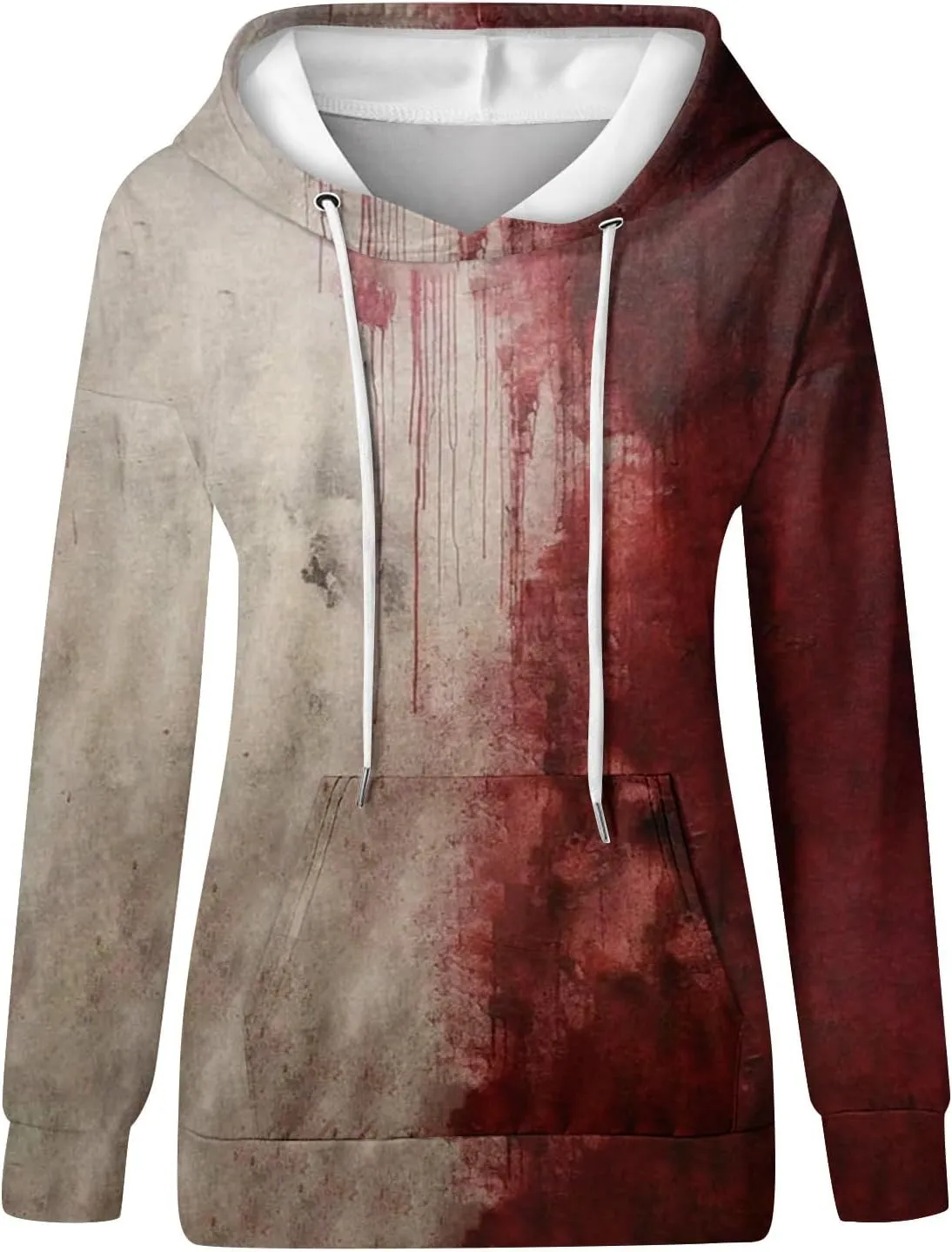 Halloween Costumes for Women 2024 Trendy Cute Pumpkin Graphic Hoodies with Pockets Pullover Sweatshirts Casual