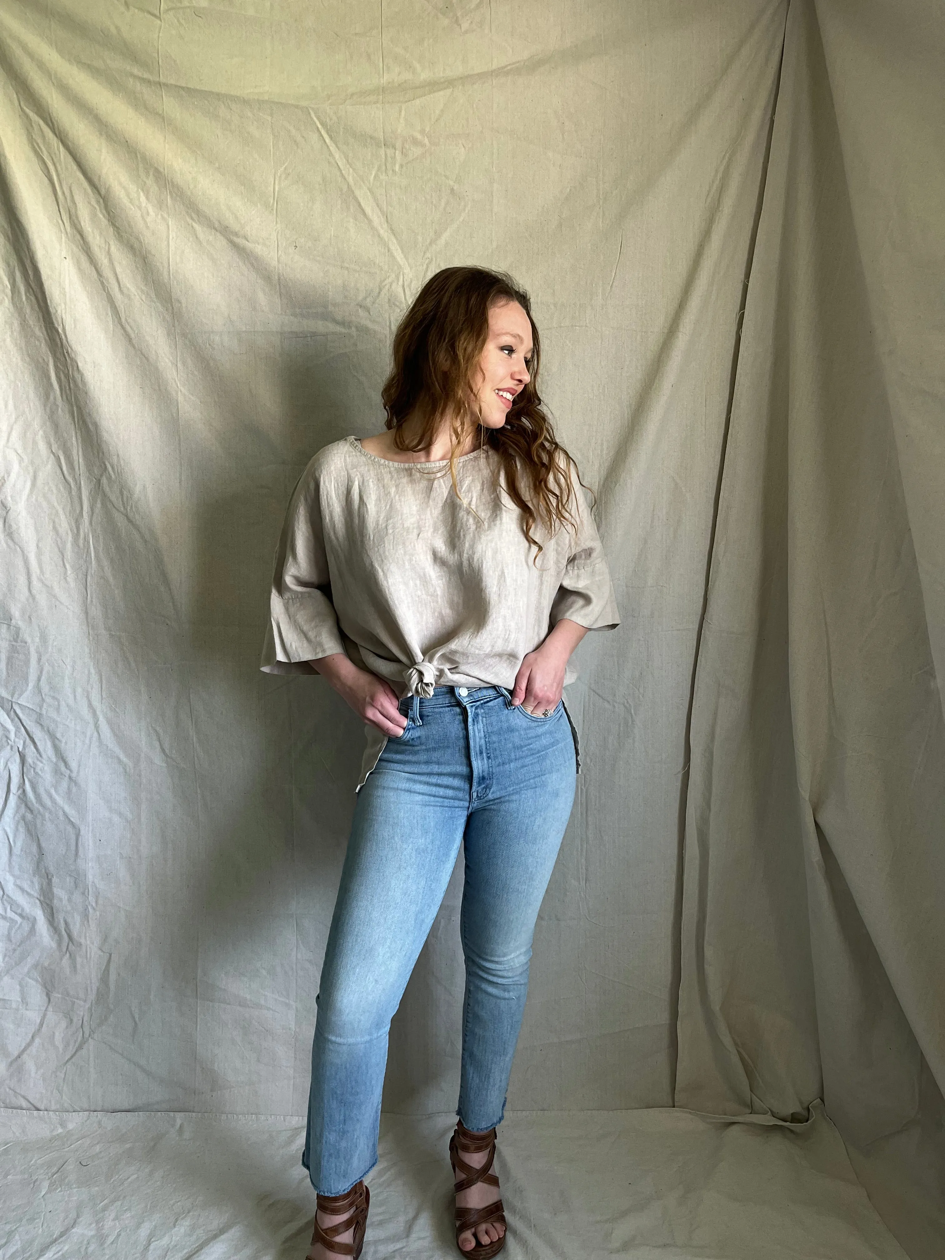 Huck Linen top
