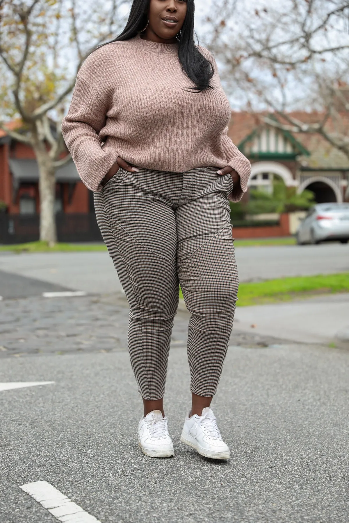 Luka Joggers - Beige Check