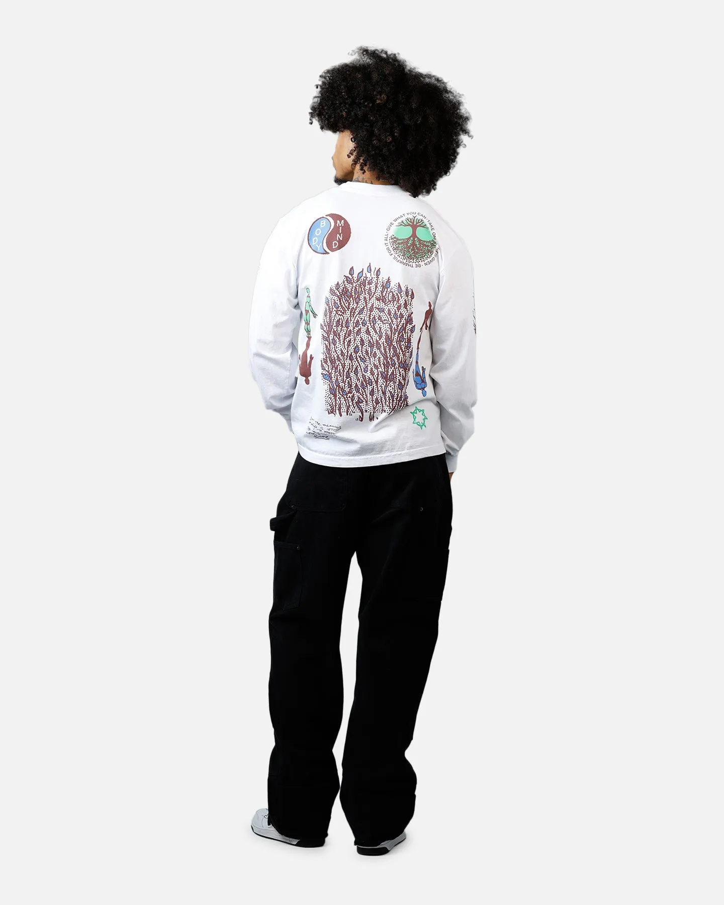 Market Peace Practice Long Sleeve T-Shirt White