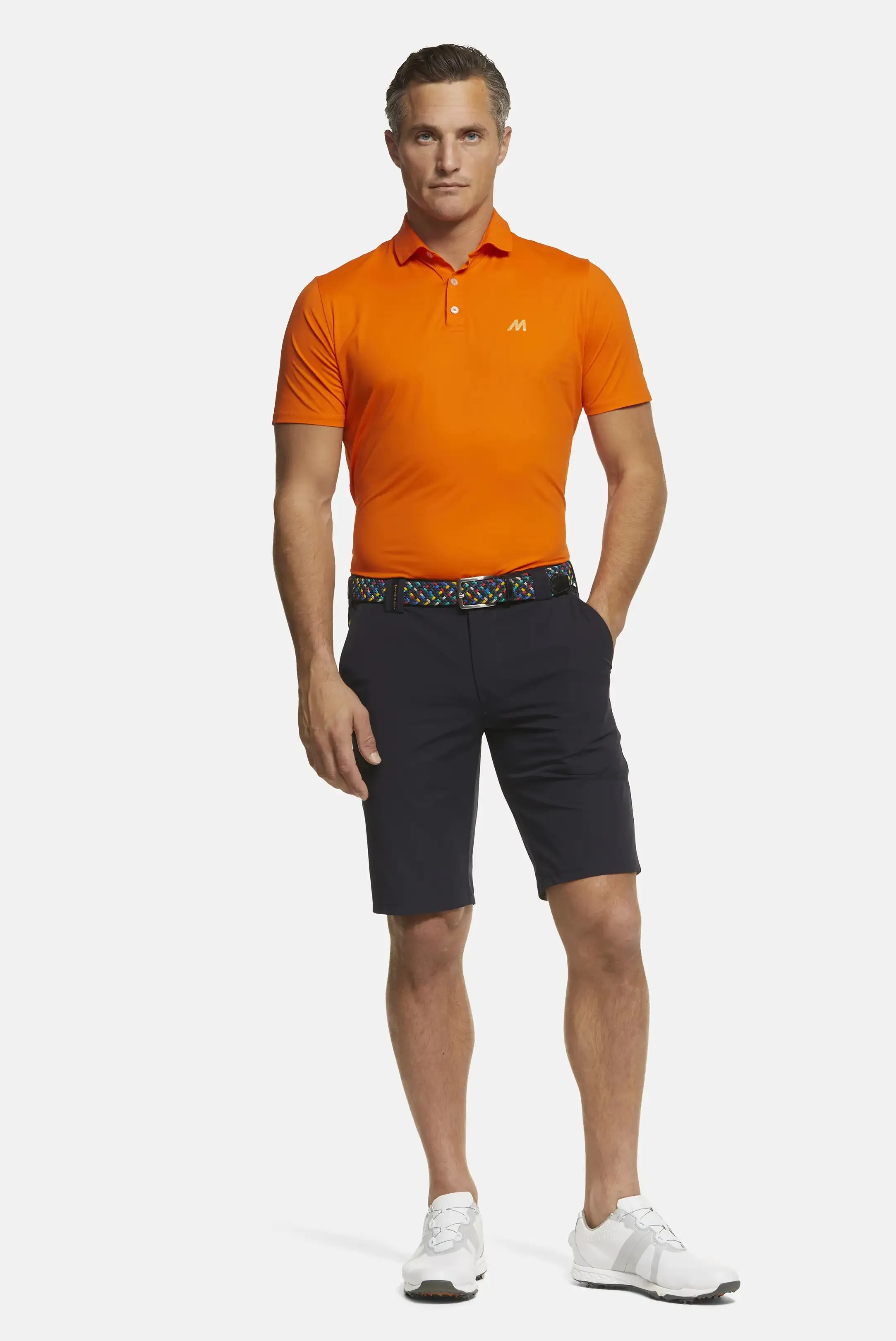 Meyer St. Andrews 8070 Golf Shorts - Navy Blue, High-Performance Cotton