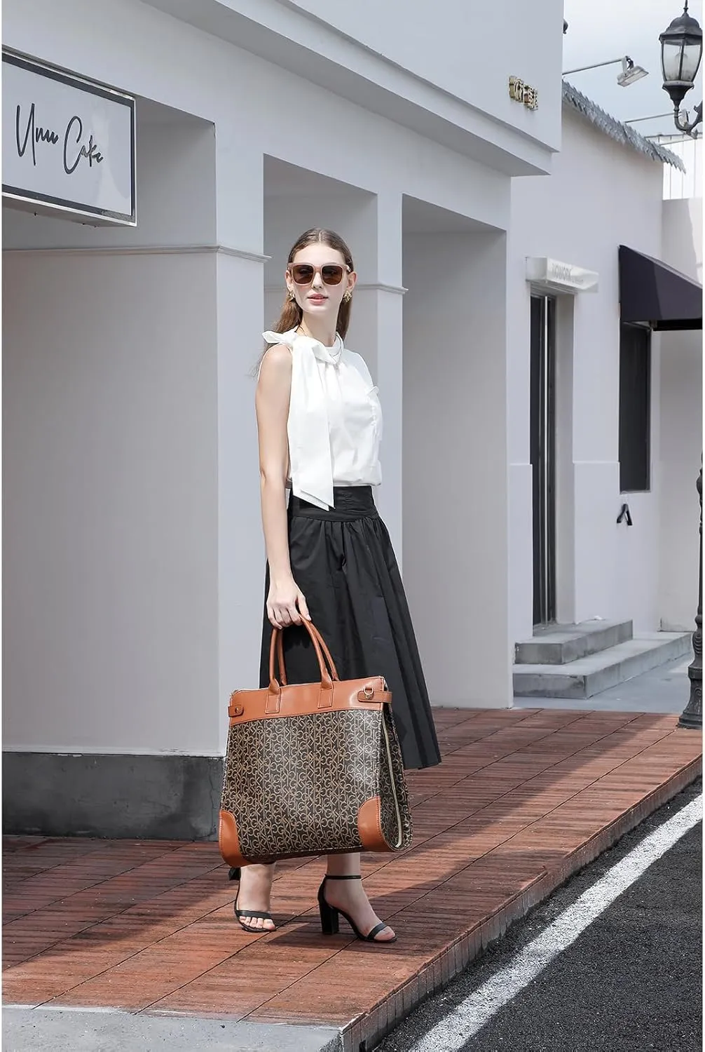 Multipurpose Travel Fashion Garment Bag - Convertible Duffle for Women 2 in 1 Clothing Storage Stylish Suitcase