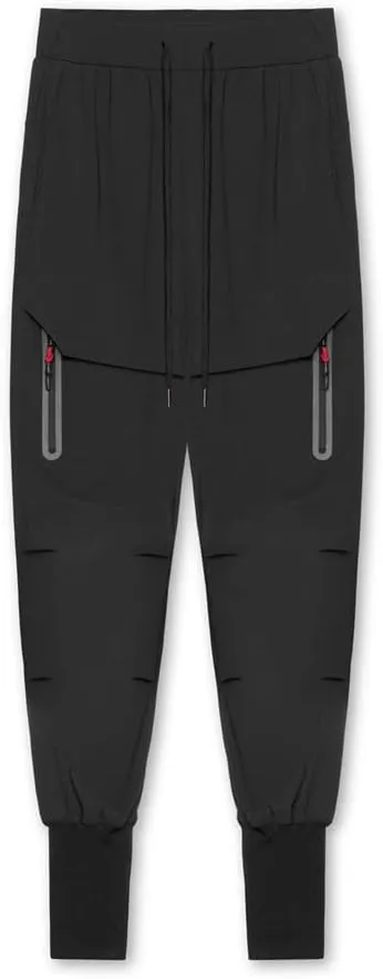 Muscularfit Mens Jogger Pants Drawstring Stretch Quick Drying Solid Hiking Pants Skinny Slacks Tapered Cycling Climbing Pant
