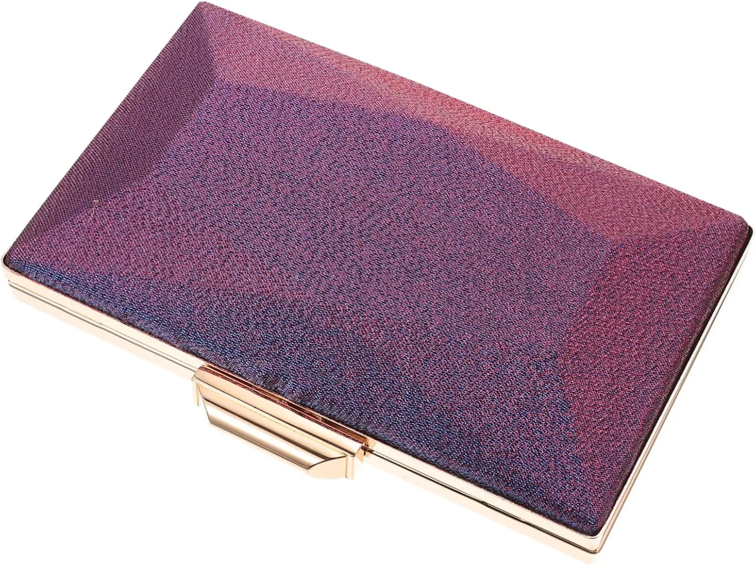 NOLITOY 1Pc Gradient Color Evening Bag for Women Geometric Satin Clutch Purse Portable Handbag for Parties and Events Stylish Ladies Evening Bag