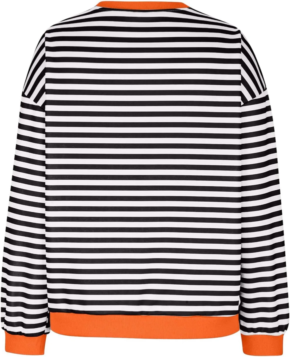 Oversized Sweatshirts for Women Casual Long Sleeve Stripes Sweatshirts Shirts Trendy Crewneck Tops Fall Fashion Clothes