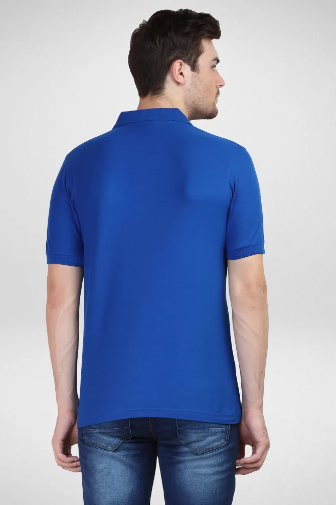 Pack Of 3 Polo T-Shirts Petrol Blue Royal Blue and Navy Blue for Men