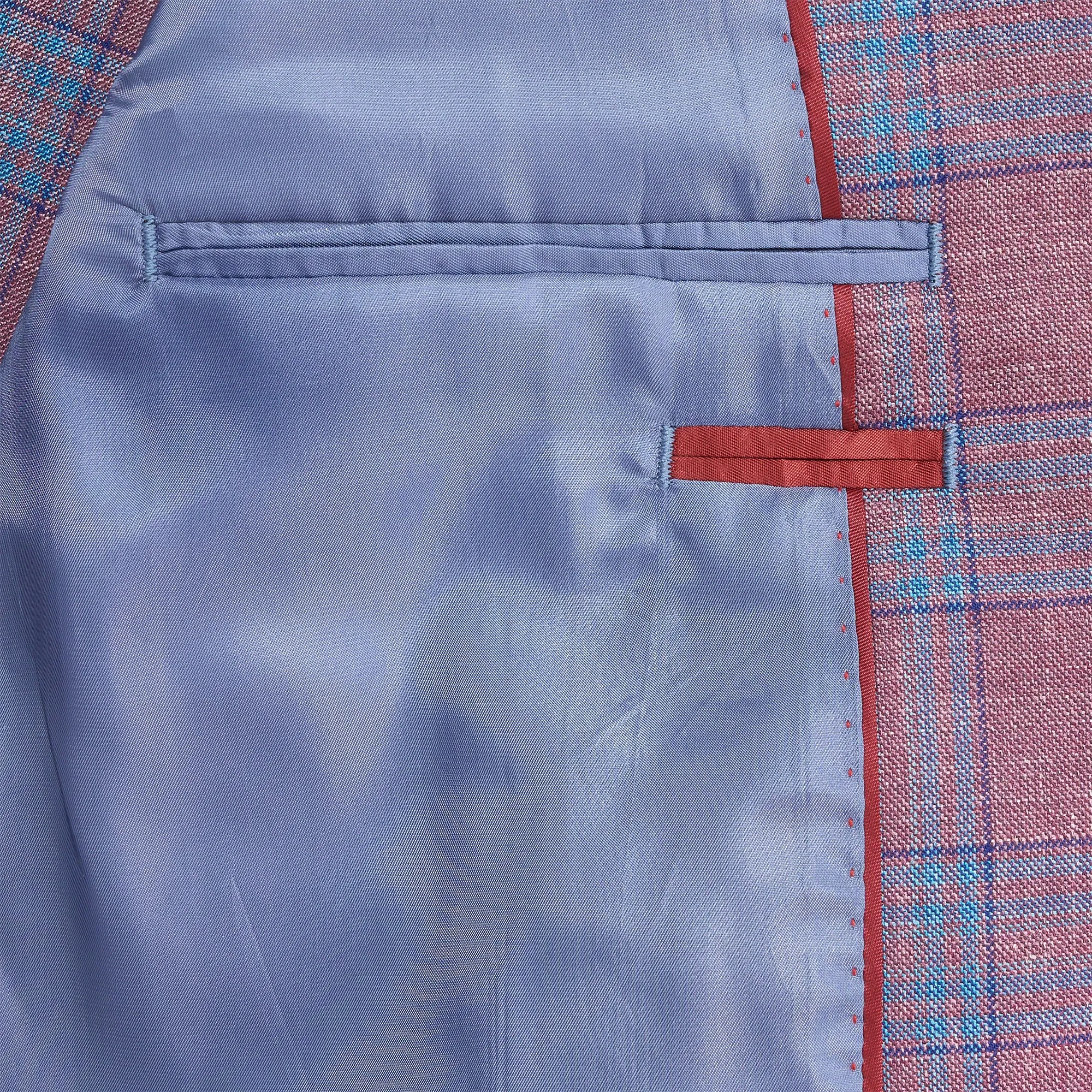 Reda Barberry Plaid Sport Coat