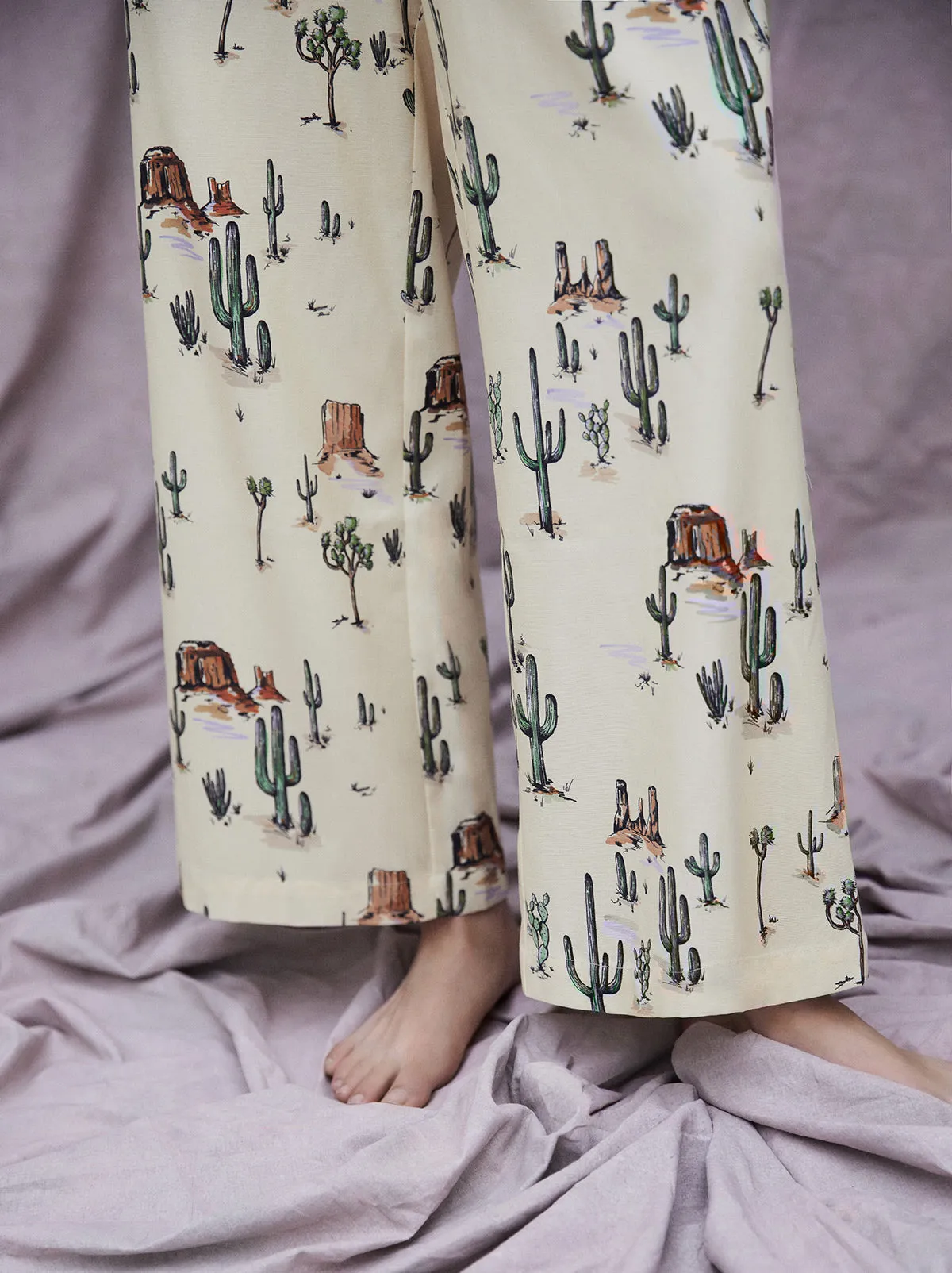 Romina Joshua Tree Print Trousers
