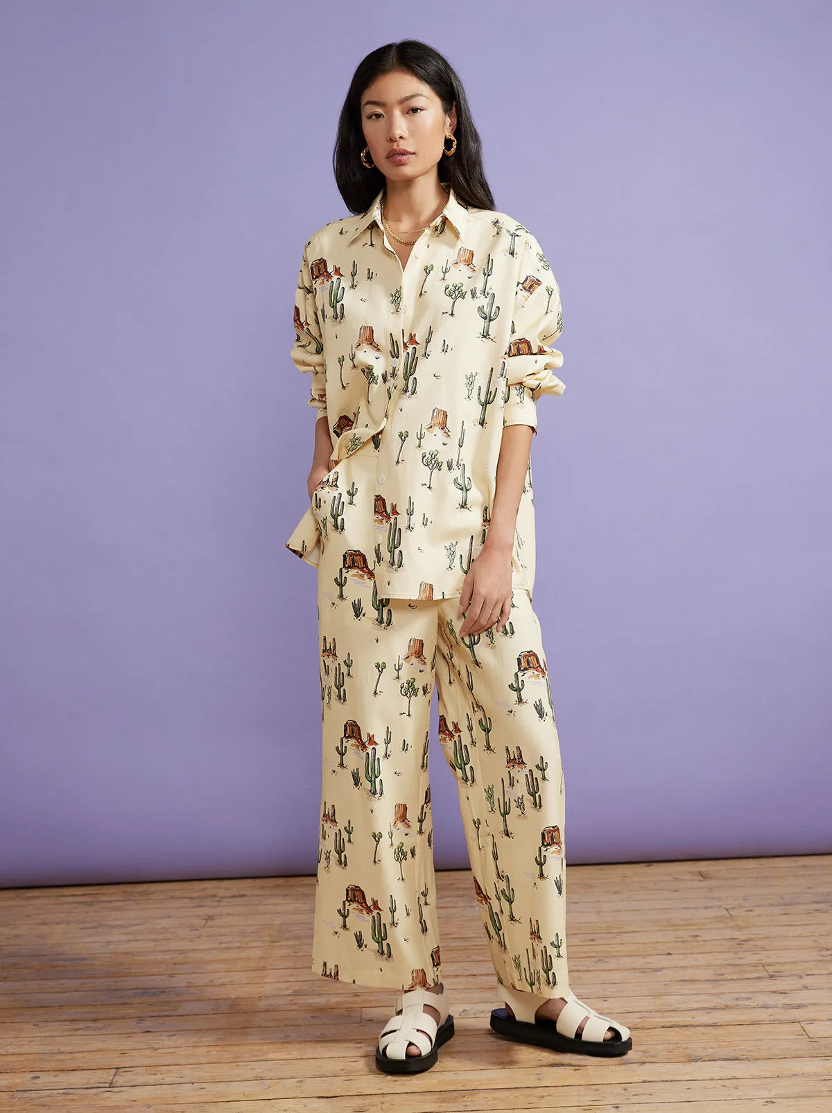 Romina Joshua Tree Print Trousers