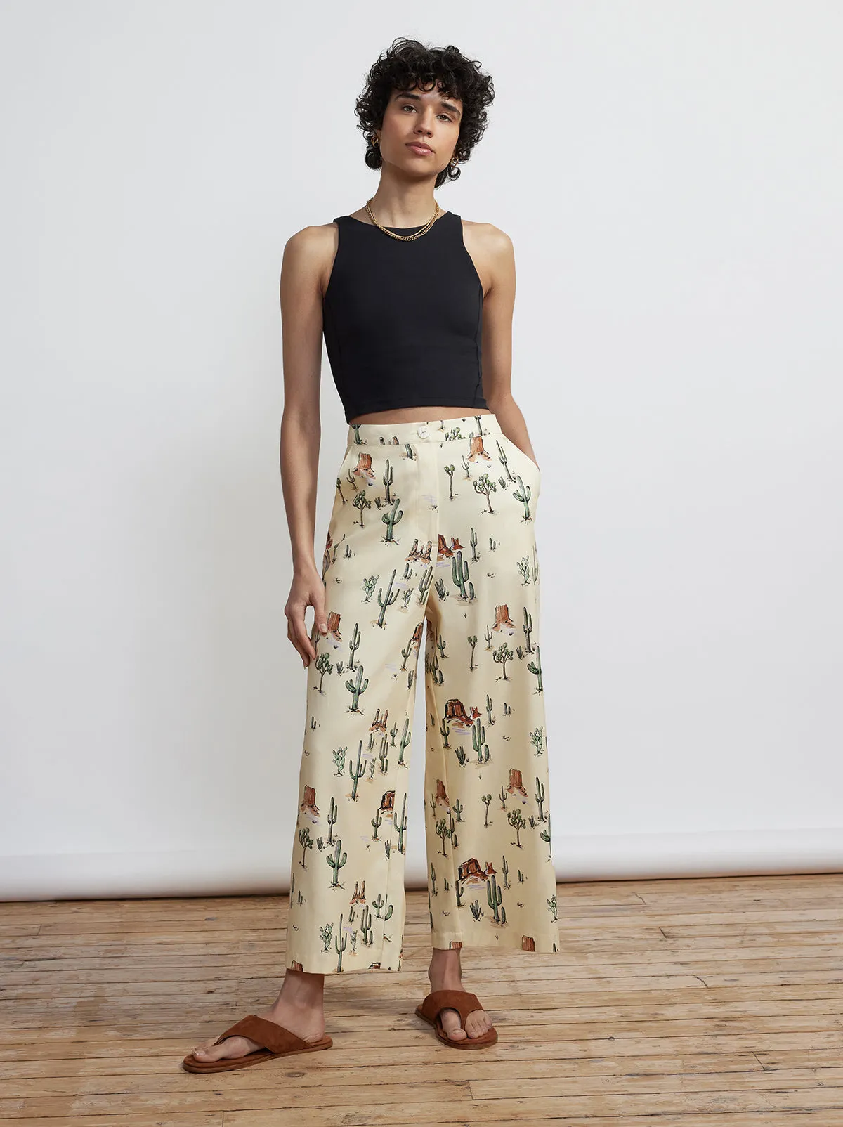 Romina Joshua Tree Print Trousers