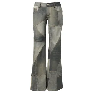 SAWTOOTH BOOTCUT DENIM / BLUE/GREY