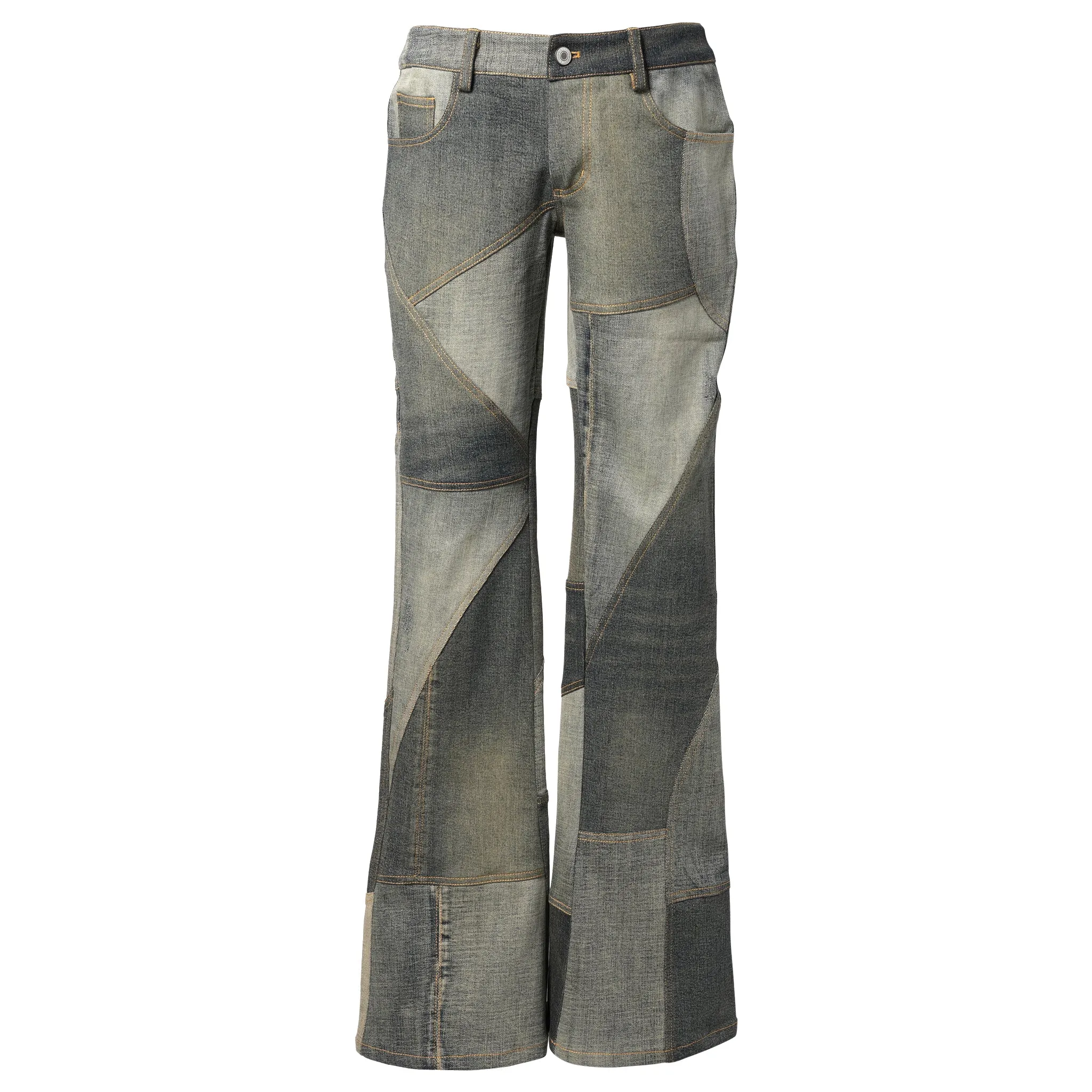 SAWTOOTH BOOTCUT DENIM / BLUE/GREY