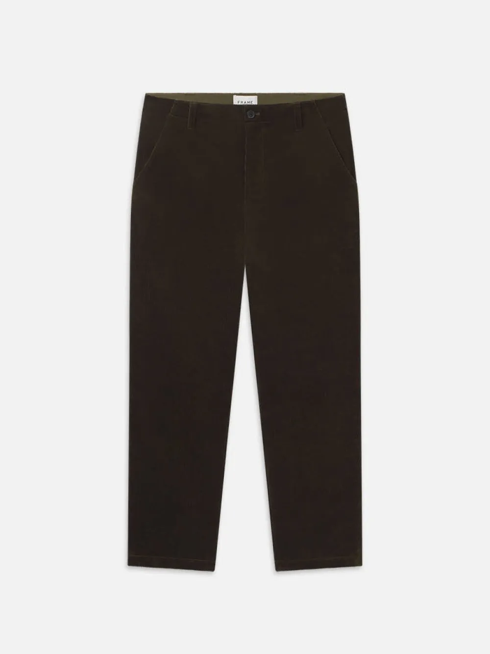 Soft Corduroy Pants -- Dark Olive