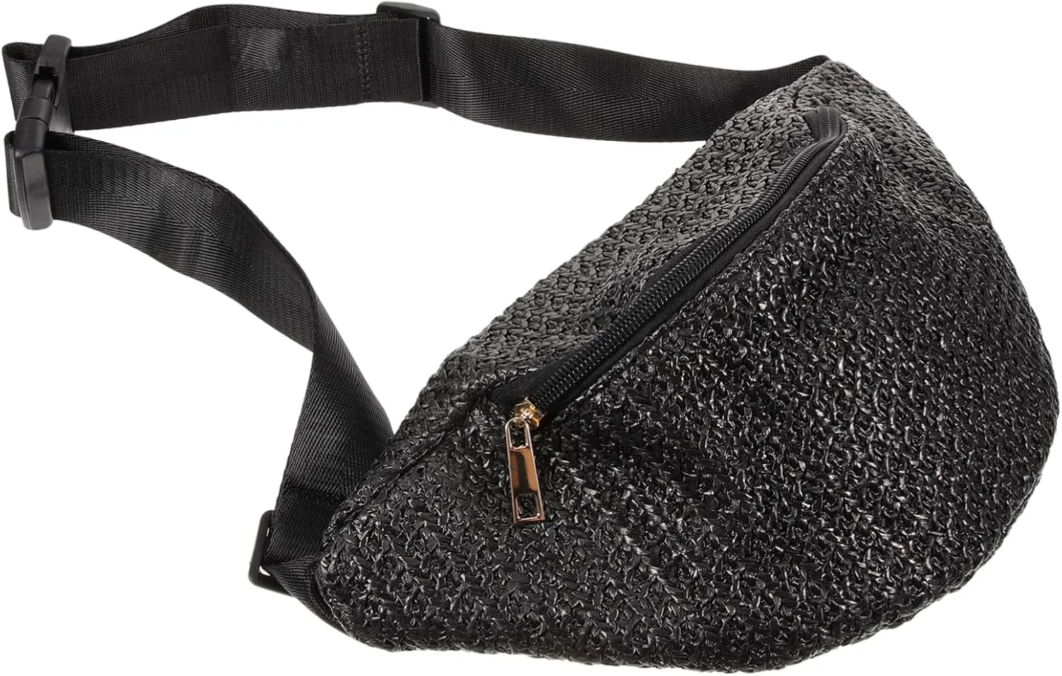 Stylish Women's Straw Bag Belt Pouch Mini Sling Bag Fashion Woven Waist Great for Parties Travel Daily Use