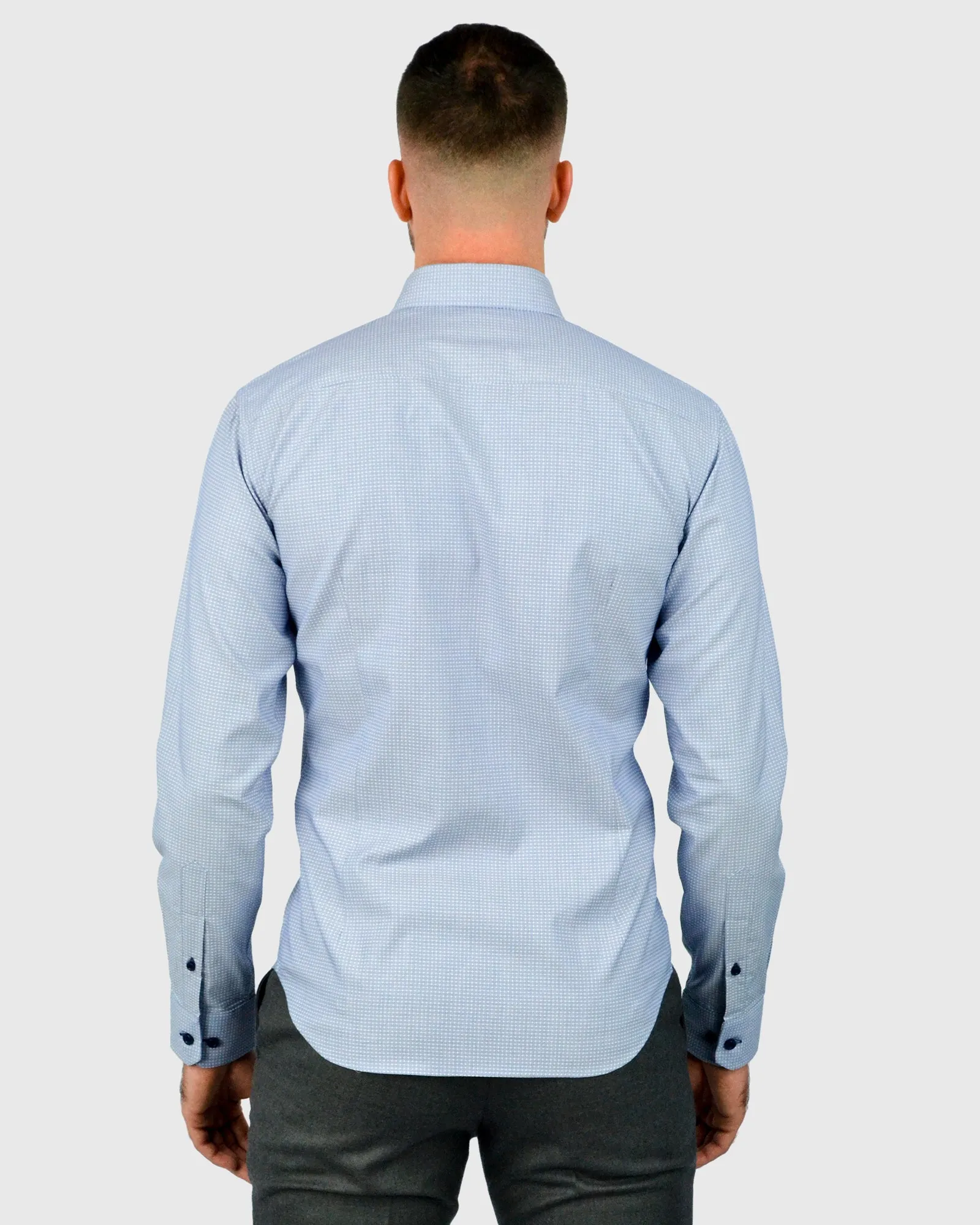 VINCENT & FRANKS S21LU010 RYB-BLUE SLIM SC SHIRT