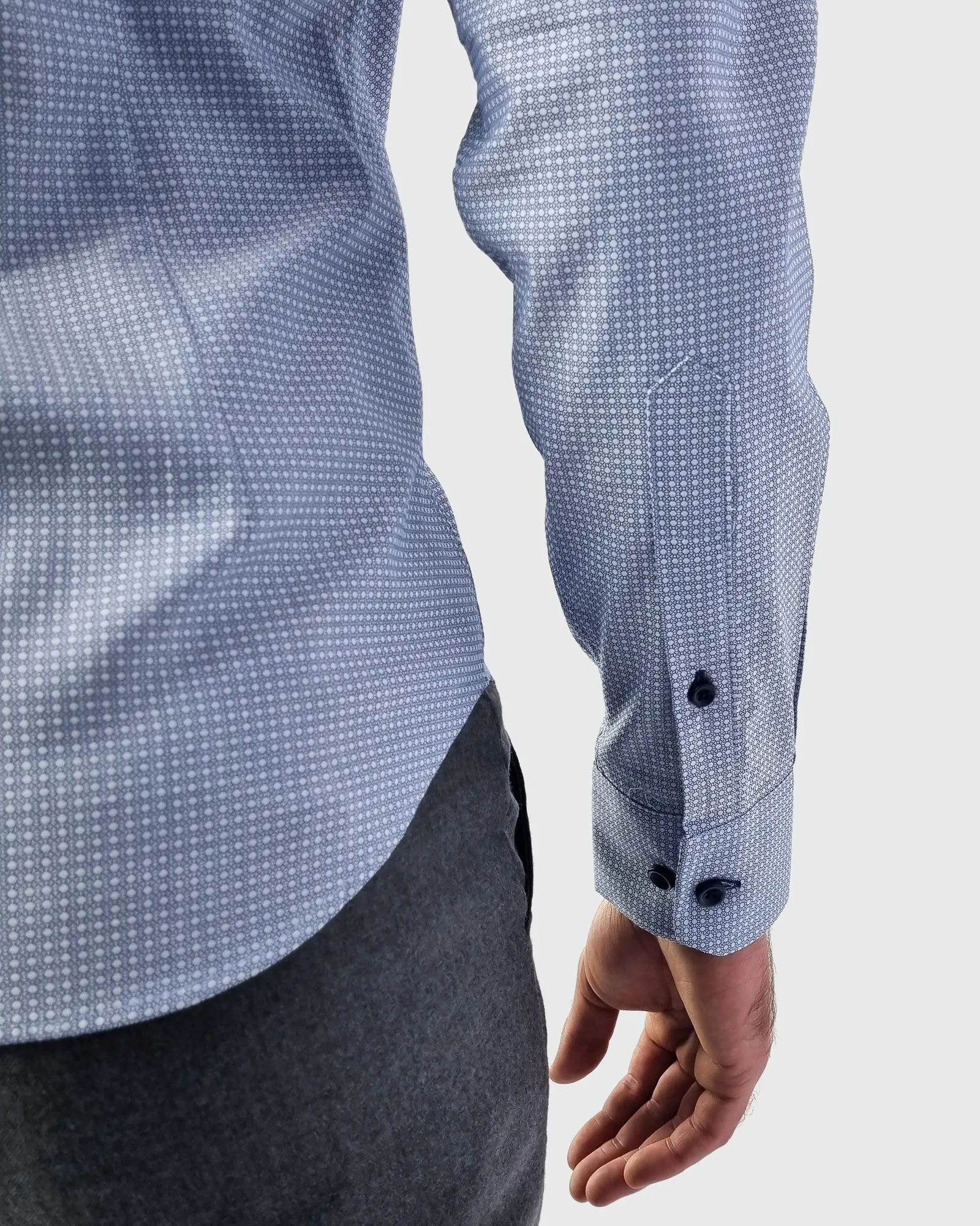 VINCENT & FRANKS S21LU010 RYB-BLUE SLIM SC SHIRT