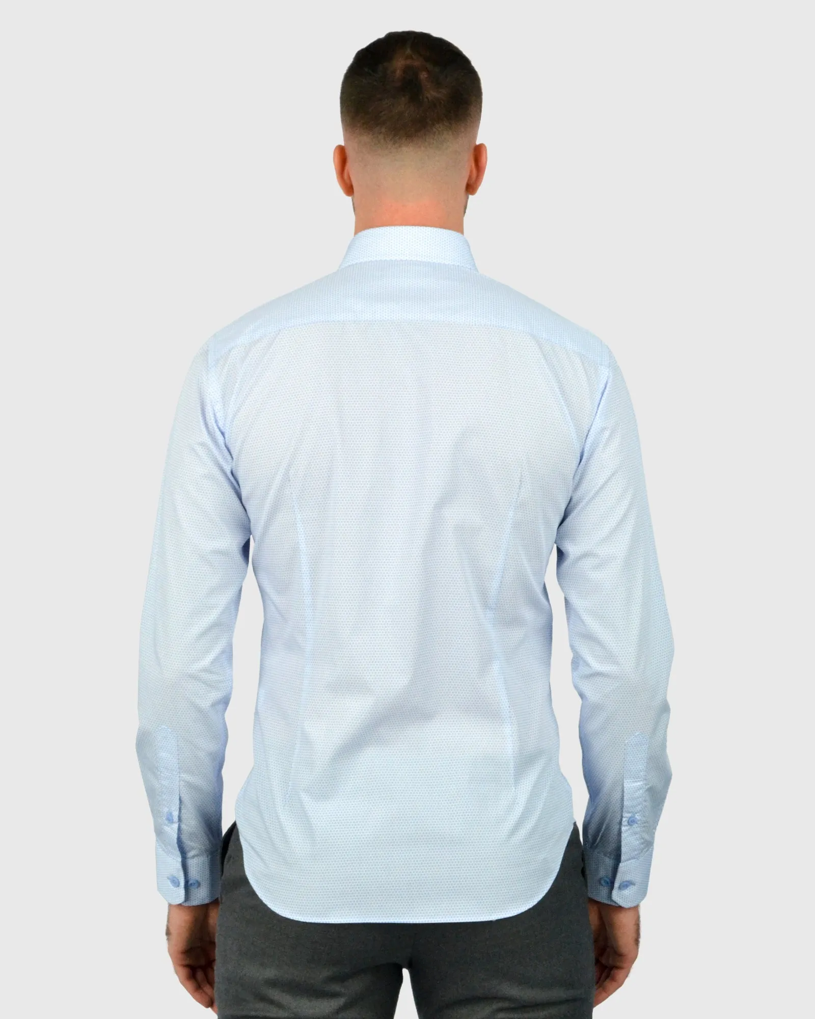 VINCENT & FRANKS S21SSP19041 BLUE PRINT SLIM SC SHIRT