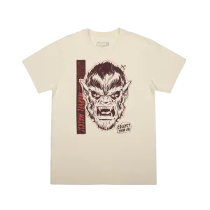 Werewolf By Night Mask Cutout Natural Tee