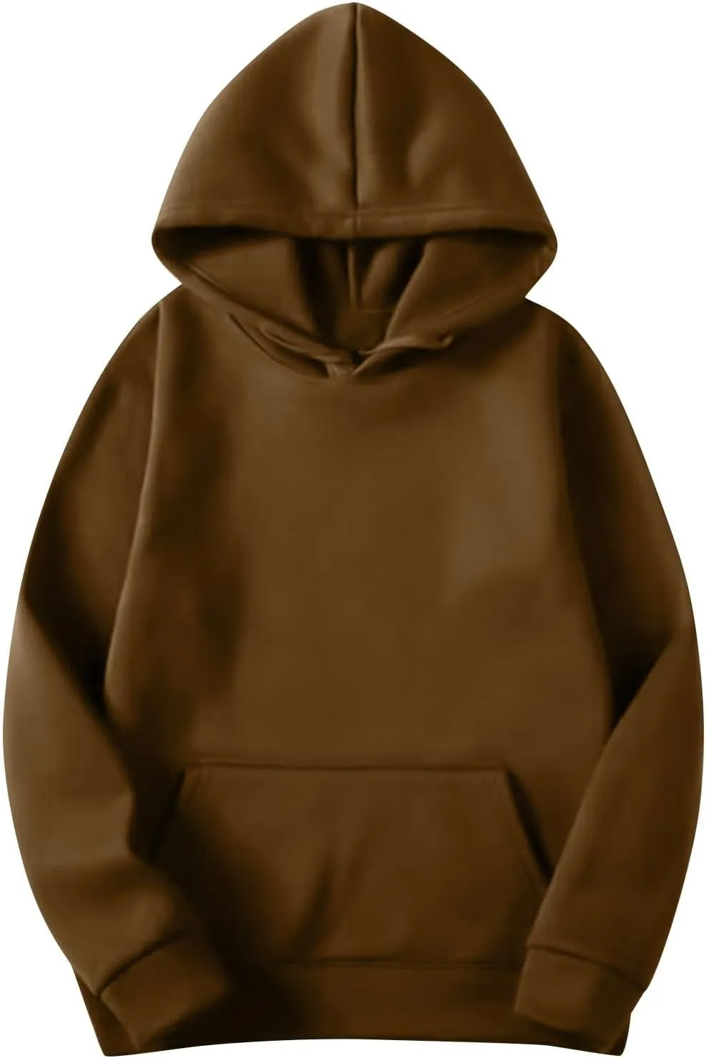Women Solid Color Hoodie Trendy 2024 Sweatshirt Shirts Comfy Long Slevee Pullover Sweater Tops With Pockets